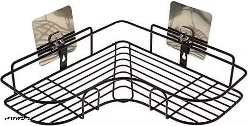 (Pack of 2) Multipurpose Self-Adhesive Kitchen Bathroom Corner Rack and Stands Mounted with Strong Magic Sticker Durable Hook Home Essentials/LCORNER/Bathroom Corner 2PIS|-P925 Product Kitchen 26 3