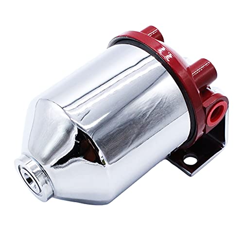 GSKMOTOR Filtro de Combustível Grande Em Linha Canister Frame 3/8 Npt Entrada Saída