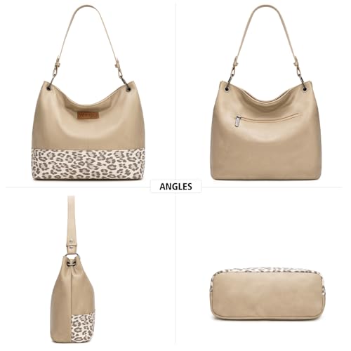 Image of Wrangler Hobo Bags for Women Vegan Leather Top Handle Shoulder Purses and Handbags