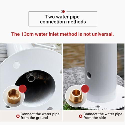 Colonne de robinet d'eau verticale inox avec isolation antigel intégrée - 4