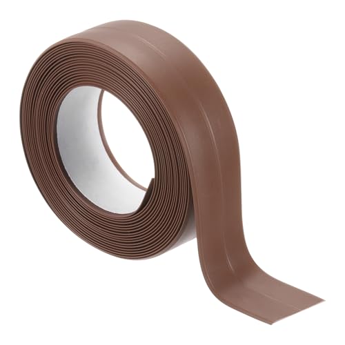 PATIKIL Caulk Tape 0.9" x 10.5 Ft, Self Adhesive Sealing Tape Waterproof Toilet Tub Caulk Sealant Strip Sealing Trim for Kitchen Bathroom Toilet Bathtub Sink Countertop, Brown