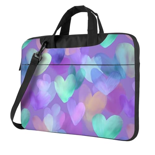 Bolso para laptop 14 pulgadas impermeable morado neón miniatura 1