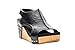 Corkys Footwear Women's Carley Wedge Black Smooth Size 09 With Adjustable Straps 2.5 Inch Wedge
