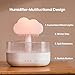 Rain Cloud Humidifier Water Drip, Mushroom Rain Lamp Waterfall, Aromatherapy Essential Oil Rain Diffuser, Raining Cloud Night Light with 7 Changing Colors for Sleeping