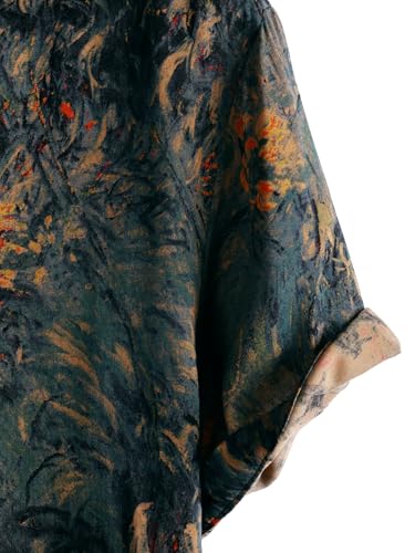 Image of JOTOOK Mens Hawaiian Shirt Short Sleeve Button Down Tropical Shirts Casual Floral Summer Beach Shirt