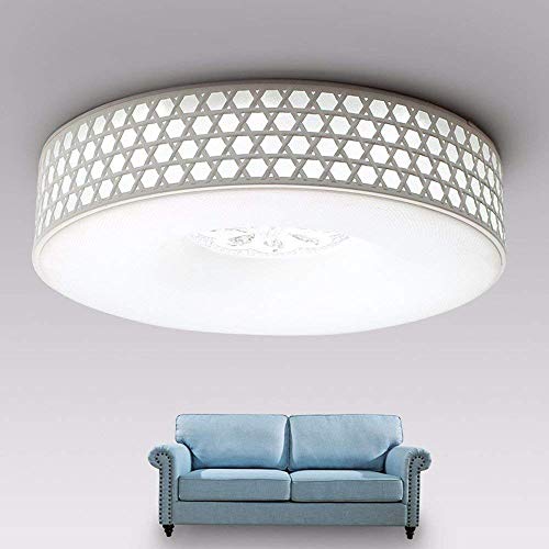 Plafondnier de plafond LED circulaire 26W 50cm avec télécommande pour salon GZZ