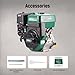 maXpeedingrods 15HP 420cc Gas Engine, 4 Stroke OHV Horizontal Shaft Gasoline Engine, Shaft 1