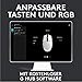 Logitech G203 Gaming-Maus mit anpassbarer LIGHTSYNC RGB-Beleuchtung, 6 programmierbare Tasten, spieletauglicher Sensor, Abtastung mit 8.000 DPI, Geringes Gewicht - Schwarz
