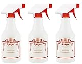 32 Oz. Spray Bottles, 3 Pack, No-clog, Leak-proof Adjustable Nozzle, Janitorial, Cleaning, Housekeeping, Office, Chemical, Pump Bottle, All Purpose Cleaners, Glass Cleaner Sprayer