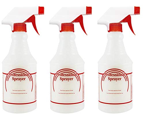 Houseables Spray Bottles, 24 OZ, 3 Pack, No-clog, Leak-proof Adjustable Nozzle, Janitorial, Cleaning, Housekeeping, Office, Chemical, Pump Bottle, All Purpose Cleaners, Glass Cleaner Sprayer