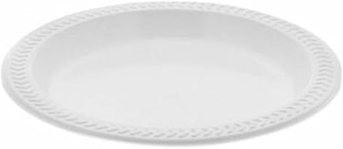 Pactiv Evergreen Meadoware Impact Vajilla de plástico, plato, 6.0 in (de) diámetro, blanco, 1,000caja