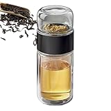 Botella Infusora de Té - Separación Té Agua, Taza Doble Capa...