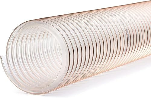 VACUFLEX PU 400 C ECO - Tube d'aspiration PU avec paroi de 0,4 mm d'épaisseur - 5 m de long - ID Ø 203 mm - Résistant aux microbes et à l'hydrolyse