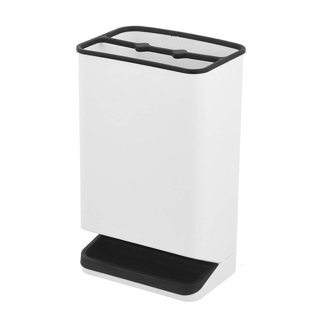 Seau de stockage en plastique pour parapluie et rangement au sol noir