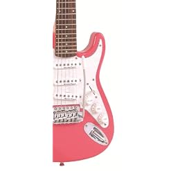 Encore E375PK Guitare électrique Junior Rose - Les Beatles, Paul McCartney, John Lennon, RIngo Starr, George Harrison Encore E375PK Guitare électrique Junior Rose – Image 2