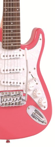 Encore E375PK Guitare électrique Junior Rose - Les Beatles, Paul McCartney, John Lennon, RIngo Starr, George Harrison Encore E375PK Guitare électrique Junior Rose – Image 3