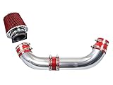 Rtunes Racing Short Ram Air Intake Kit + Filter Combo Compatible For 91-94 Explorer/Ranger 4.0L V6 OHV Model only (Red)