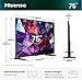 Hisense 75E7S Pro – QLED Gaming TV 75 Zoll (189 cm), 4K UHD, 144 Hz Nativ, Dolby Vision IQ & Atmos, HDMI 2.1, FreeSync Premium, Smart TV VIDAA U9.5, integrierte Alexa Sprachsteuerung, Modell 2026