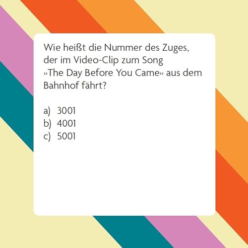 Das ABBA-Quiz: Box mit 66 Spielkarten und Anleitung