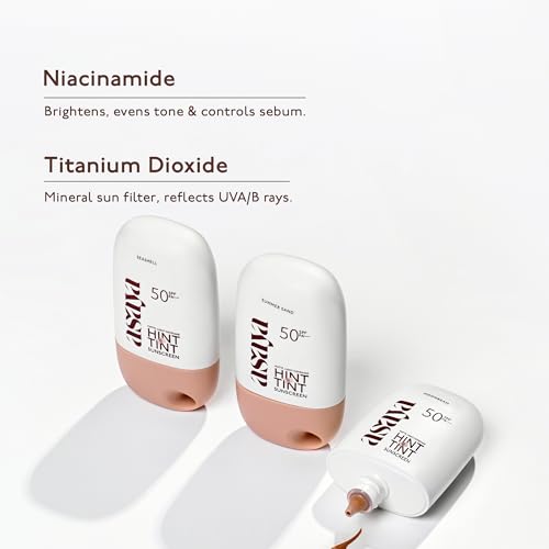 Image of Asaya Under One Sun Hint of Tint Tinted Sunscreen SPF 50 PA++++ | In-VIVO Tested | Matte Light Coverage | Summer Sand | Medium | 40 ml