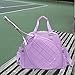 Lljsszr Tennis Racket Bag, Racket Pocket, Removable Shoulder Straps, Multifunctional Tennis Bag, Handbag for, Purple