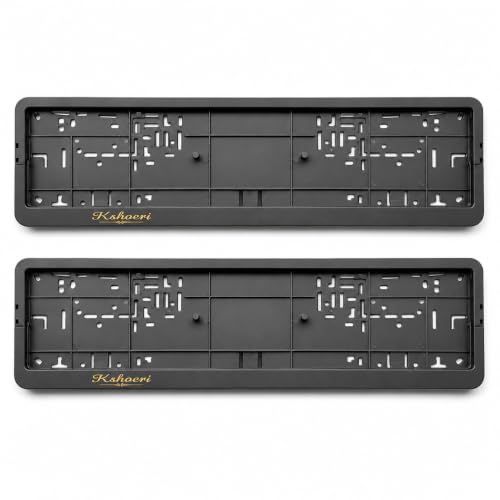 KSHEERI Store KSHEERI Car Number Plate Frame Cover Black - Image 2