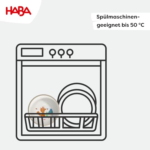 HABA Kinderschüssel Wald – Praktische Melamin-Schüssel – Rutschfest – Spülmaschinengeeignet – Ab 12 Monaten – 2012440003