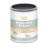 GRAU - das Original - Rinderfettpulver, der schelle Energielieferant mit 80% Fettanteil, 1er Pack (1 x 200 g), Ergänzungsfuttermittel für Hunde & Katzen