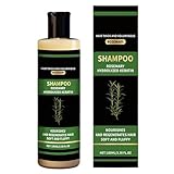 Bio-Rosmarin-Haarwuchs-Shampoo für Frauen und Männer, volumensteigernder Reiniger, 100 ml, Rosmarin-hydrolysiertes Keratin-Shampoo, tiefenreinigende Kopfhaut-Haarpflege für die tägliche Anwendung zu H