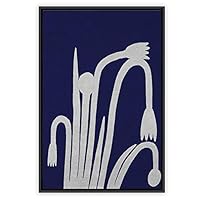 Framed Canvas Wall Art Flowers Pattern Canvas Prints Home Artwork Decoration for Living Room,Bedroom - 16x24 inches