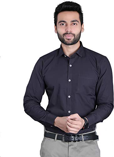 Image of FIFTH ANFOLD Men's Solid Slim Fit Shirt