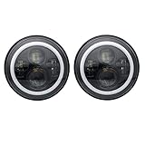 faros delanteros jeep wrangler Consumo de bajo consumo de energía. Prueba duradera, de shock y vibración, resistente a los rayos UV.