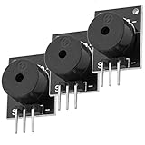 ✔️ Mit PWM-Signalen verschiedener Frequenzen angesteuert, können mit dem passiven Piezo-Buzzer verschiedene Töne erzeugt werden.