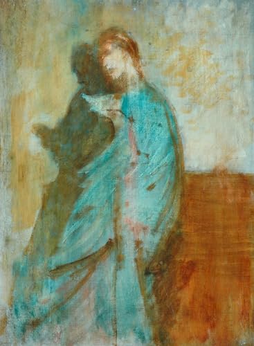 Tableaux sur toile Ambrose Mcevoy la robe verte 60x90cm, chef-d'œuvre de l'art moderne ZHAOSHAN