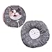 Milisten Breathable Skin-Friendly Cat Elizabethan Collar Lick Recovery PET Collar for Kittens and Cats Size L Grey
