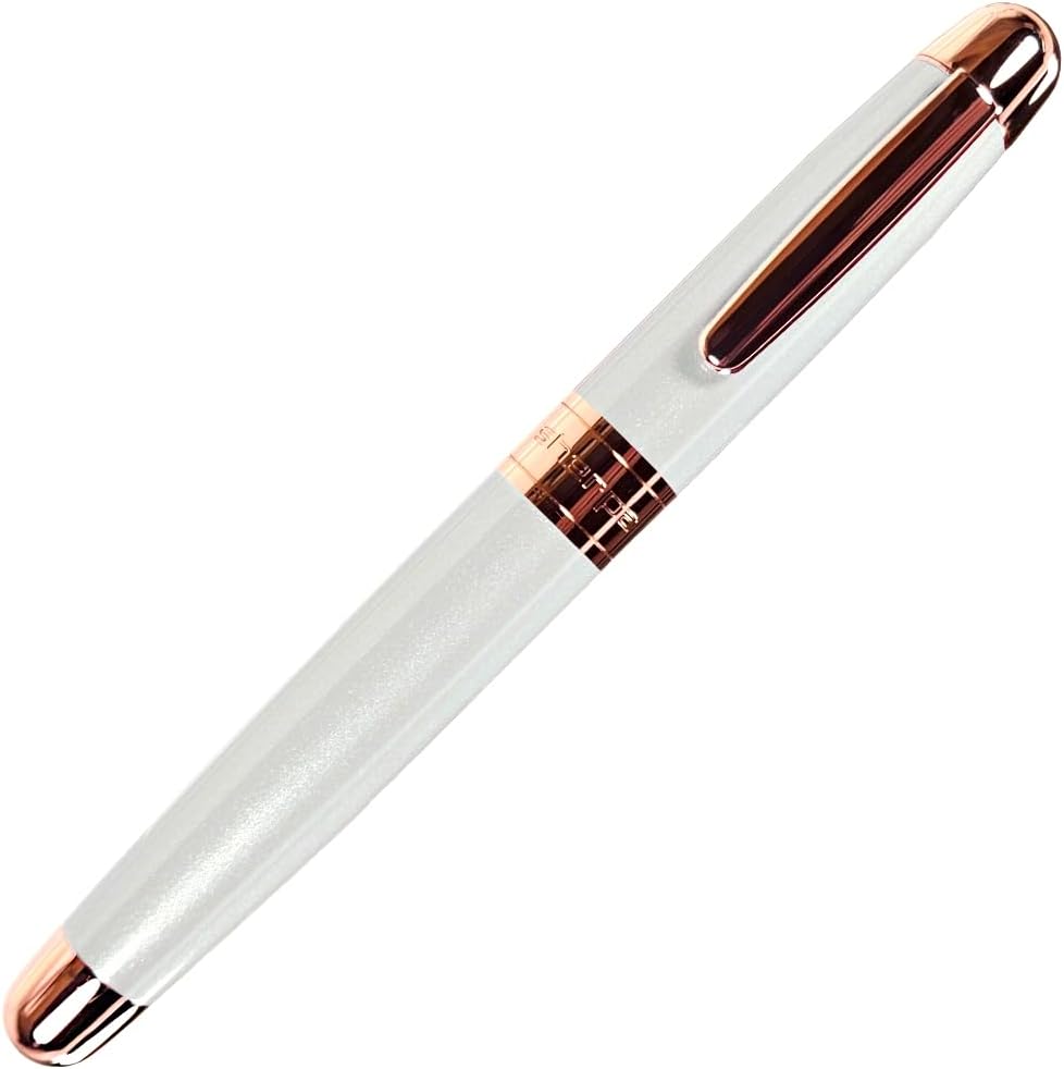 Sherpa Pen Classic Contemporary Arctic Aurora Pearl White/Rose Gold Marker and Pen Cover