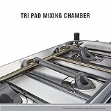 Preethi Blu Flame Sparkle Glass top 3 Burner Gas Stove, Manual Ignition, Black ( (ISI Certified), GTS 104