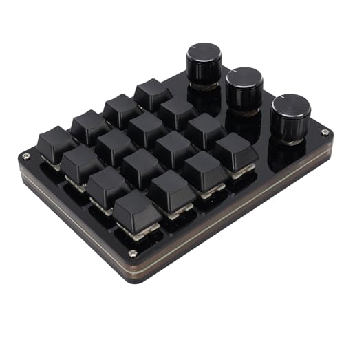 Teclado macro programable Karlak con switches intercambiables y perillas para diseño gráfico 4