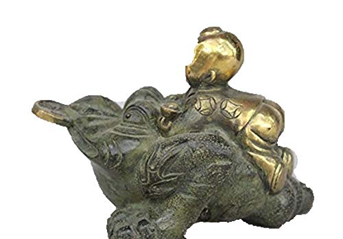 Statue Feng Shui en bronze doré un cadeau de richesse traditionnel