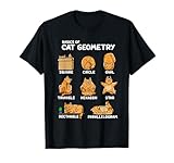 Basic Cat Geometry Cute Cat Cat Lover Cat Owner math school T-Shirt