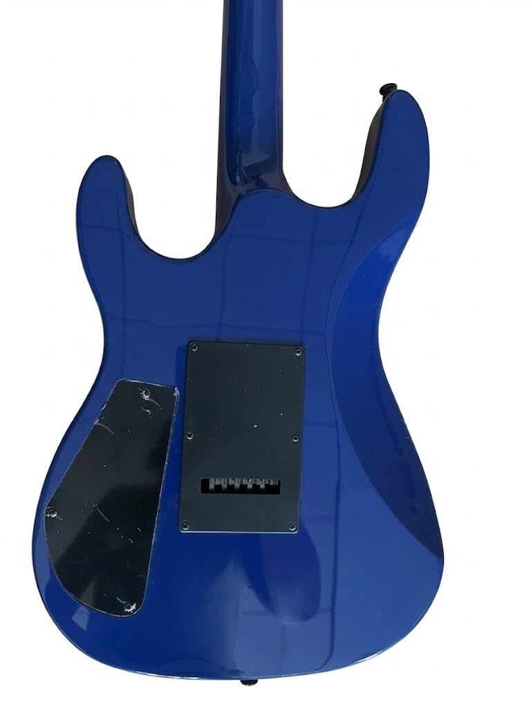 Chitarra elettrica Solid Body, blu con pickup HSS e tremolo bloccabile, 6 corde full size for hard rock (Guitarra Eléctrica)