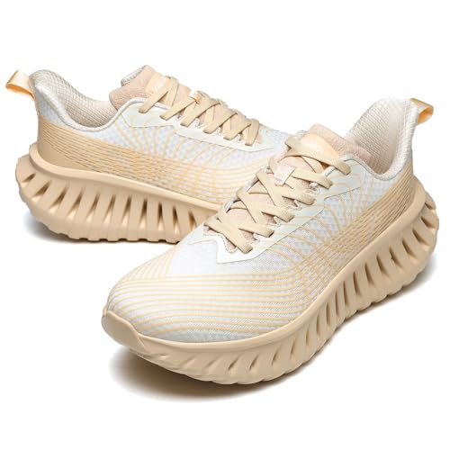 Image of GSLMOLN Walking Shoes for Men Casual Shoes Breathable Lightweight Walking Sneakers for Workouts & Gym Cushioned Flexible Mens Shoes Training Fashion Sneakers