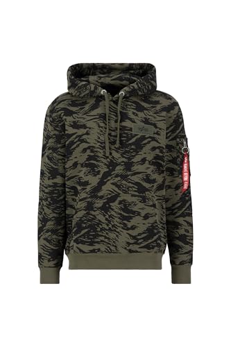Alpha Industries Herren Back Print Hoody Camo Kapuzenpullover, Brushstroke...