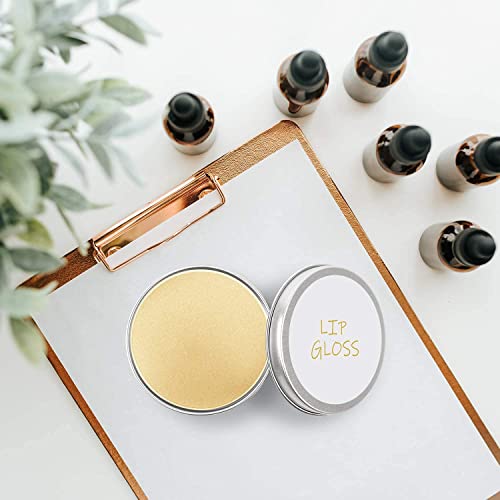 Image of Othmro 24Pcs 1oz Metal Round Tins Aluminum Tin Cans Jar Refillable Containers 30ml Tin Cans Tin Bottles Containers with Screw Lid for Salve Spices Lip Balm Tea Candies White 50x20mm
