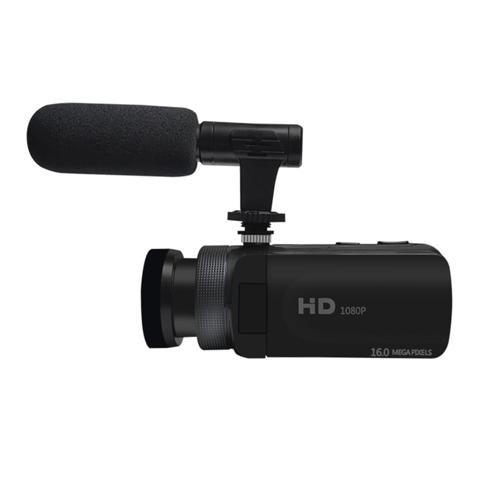 Registratore Video DV, Videocamera Camcorder con Registrazione Audio e Microfono Incorporato. Zoom Digitale Elettronico. Macchina Fotografica per Registrazione di Vlog. Spina EU.
