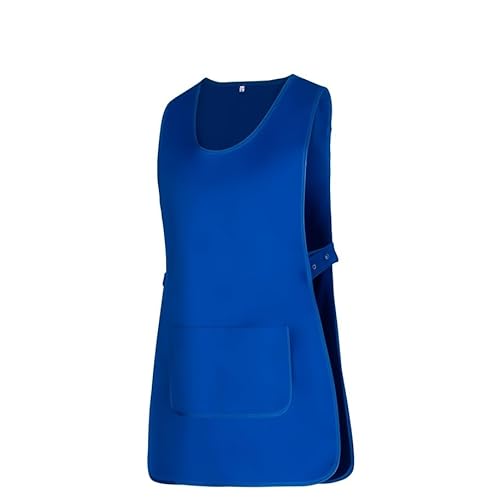 Victory KAIXUAN - DELANTAL LIMPIEZA - UNIFORME DE SERVICIO DOMÉSTICO Y LIMPIEZA SANIDAD MÉDICO HOSTELERÍA - SERIE 868 (XL, Azul royal)