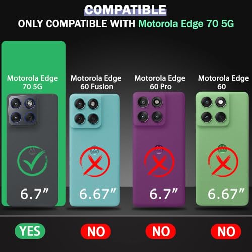 Image of TheGiftKart Tough Armor Bumper Back Cover Case for Motorola Moto Edge 70 5G | Sliding Camera Cover, Kickstand & Ring Holder | 360 Protection Back Cover Case for Motorola Edge 70 5G (PC & TPU, Black)