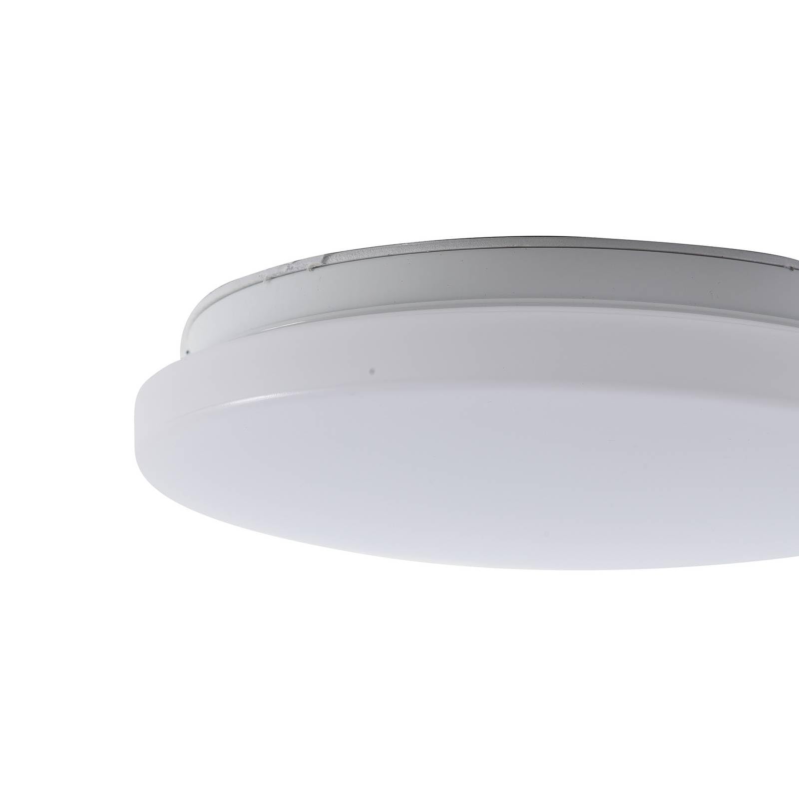 Lindby LED Deckenleuchten Kirkola mit Bewegungsmelder (spritzwassergeschützt in Weiß (1 flammig,) - Außenleuchte für Garten Terasse Balkon & Haus Deckenleuchte