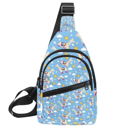 Sac de poitrine homme étanche bleu alpaga pour protéger smartphone et papiers