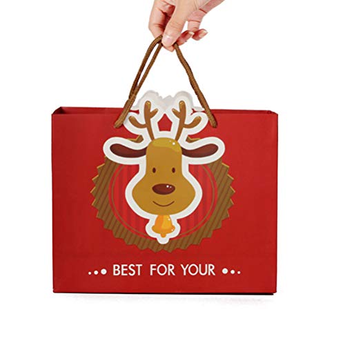 Bolsa de presente de Natal BESTOYARD 10 peças Bolsas de Natal Bolsa de papel de rena, Bolsa de armaz